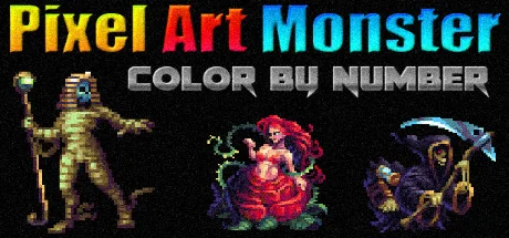 Pixel Art Monster - Color by Number game artwork